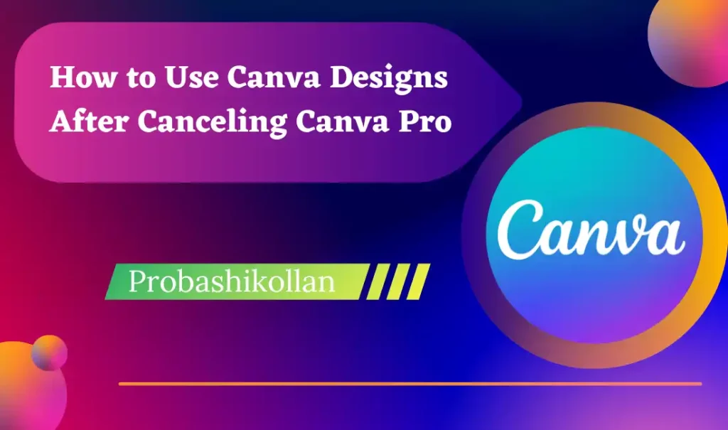 How to Use Canva Designs After Canceling Canva Pro